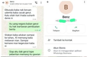 Viral Di Pemberitaan Dan Medsos, Diduga Pemilik Proyek Dusun II Desa Hidup Baru Benakat 2025, Ancam Wartawan