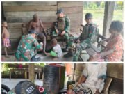 Satgas Yonif 131/Brs Gelar Pelayanan Kesehatan Bagi Warga Sawiyatami