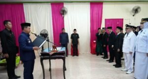 Bupati Pringsewu Riyanto Pamungkas Lantik dan Sumpah 19 Pejabat