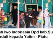 IWO Indonesia DPD Kabupaten Sukabumi Gelar Santunan Anak Yatim Piatu, Heriyadi: keperdulian Anda Sangat Dinantikan Anak Yatim Piatu