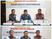 Bermodus “Tempelan” 5 Pelaku Pengedar Diringkus Polres Metro Bekasi: Bersama Selamatkan Generasi Emas