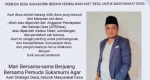 Niat Majukan Desa, Ata Akan Maju Kembali Sebagai Calon Kepala Desa Sukamurni 