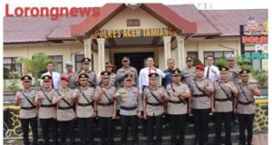 Kapolres Aceh Tamiang Pimpin Sertijab Empat Pejabat Utama dan Dua Kapolsek