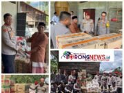 Polres Nagan Raya Hadir untuk Masyarakat, Sat Reskrim Salurkan Puluhan Paket Sembako ke Pesantren dan Warga Terdampak Banjir