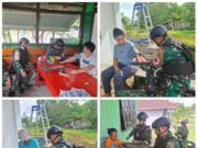 Satgas Yonif 410/Alugoro Pos Jagiro Laksanakan Yankes Gratis Door to Door di Wilayah Perbatasan