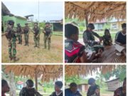 Satgas Pamtas Kewilayahan Yonif 410/Alugoro Pos Jagiro Laksanakan Pelayanan Kesehatan Gratis Pos di Kampung Jagiro