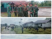 Satgas Yonif 123/Rajawali Laksanakan Karya Bhakti di Kampung Amazu, Perkuat Kemanunggalan dengan Masyarakat