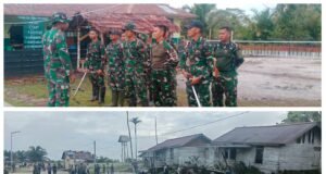 Satgas Yonif 123/Rajawali Laksanakan Karya Bhakti di Kampung Amazu, Perkuat Kemanunggalan dengan Masyarakat
