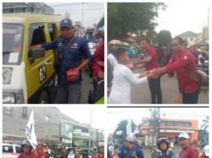 Wujudkan Kepedulian, Ketum IWO Indonesia Bersama DPD Karawang Bagikan Takjil di Alun-Alun Karawang