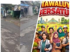 Forum Keluarga Besar Warga Kutawaluya Bersatu Desak Pemda Karawang Segera Perbaiki Jalan Kutagandok – Junti