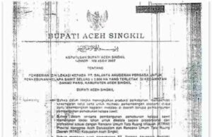 Skandal “IZIN KILAT” 3 Hari PT DAP: Menggugat Gurita Sawit di Tengah Bungkamnya Pengusaha Aceh Singkil