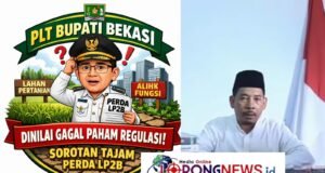 Samanhudi (Kijaga Kali) Kecam Plt Bupati Bekasi Dinilai Gagal Paham Regulasi, Pernyataan Soal Perda LP2B Tuai Sorotan Keras
