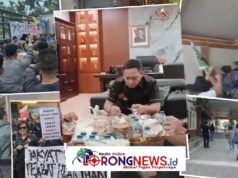 Ironi di Balik Gerbang Pemda Bekasi: Mahasiswa Adu Jotos dengan Petugas, Plt Bupati Lagi Asyik Makan Siang Bersama di Dalam Ruangan