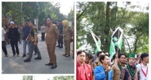 Usai Viral dan Jadi Sorotan Nitizen Gaya “COD” Plt Bupati Asep Surya Atmaja Sambut Langsung Demo Mahasiswa di Patung Golok