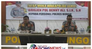 Wakapolda Jambi Kunjungi Mapolres Bungo, Berikan Arahan Kepada Seluruh Personel Polres
