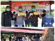Polres Aceh Besar Musnahkan Barang Bukti Narkoba Hasil Tindak Pidana