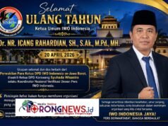 Milad Ketum IWO Indonesia, IWO-I Karawang Kenang Sosok Pemimpin Visioner Dr Icang Rahardian