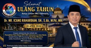 Milad Ketum IWO Indonesia, IWO-I Karawang Kenang Sosok Pemimpin Visioner Dr Icang Rahardian