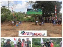 Bupati Sarolangun dan Dansatgas Pimpin Penanaman Pohon di Lokasi TMMD ke-128 di Desa Seko Besar