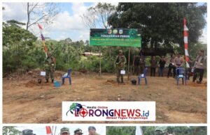 Bupati Sarolangun dan Dansatgas Pimpin Penanaman Pohon di Lokasi TMMD ke-128 di Desa Seko Besar