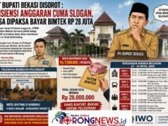 Plt Bupati Bekasi Disorot: Efisiensi Anggaran Cuma Slogan, Desa Dipaksa Bayar Bimtek Rp 28 Juta