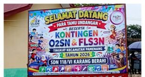 Bupati Merangin Buka Kegiatan O2SN dan FLS3N 2026 Tingkat Kecamatan Pamenang
