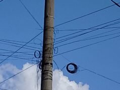 Marak Kabel Wifi Bergangunggan di Tiang Milik PLN di Dua Kecamatan Pemenang Barat dan Pamenang Selatan