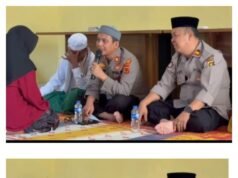 Waka Polsek Dampingi Kapolsek Sambangi Anak Yatim