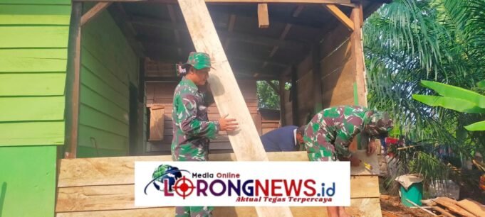 Satgas TMMD Ke-128 Kodim 0420/Sarko Wujudkan Hunian Yang Lebih Layak