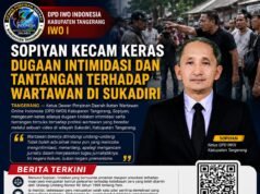 Ketua DPD IWOI Kabupaten Tangerang Sopiyan Kecam Keras Dugaan Intimidasi dan Tantang Wartawan di Sukadiri