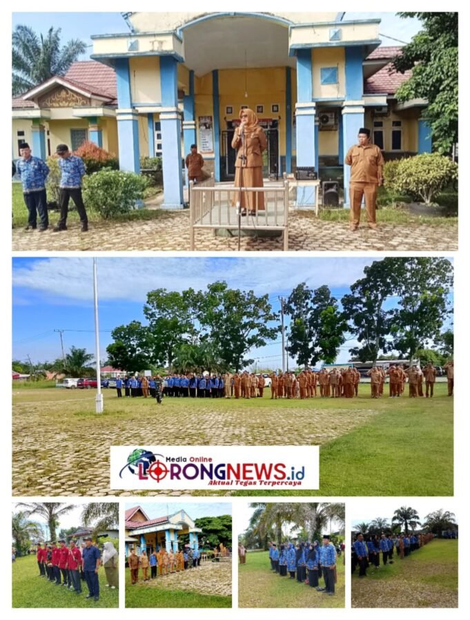 Kepala Desa Simpang Limbur Ikuti Apel Gabungan di Kecamatan Pamenang Barat