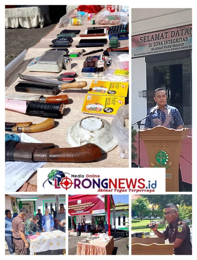 Kejari Merangin Musnahkan 2 Kilogram Sabu, Alat PETI hingga Sajam dari 71 Perkara