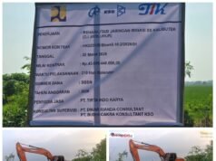 Diduga Gunakan Solar Ilegal Polres Metro Bekasi Hentikan Proyek Irigasi SS Kalibutek Senilai Rp 43 Miliar di Sindangjaya