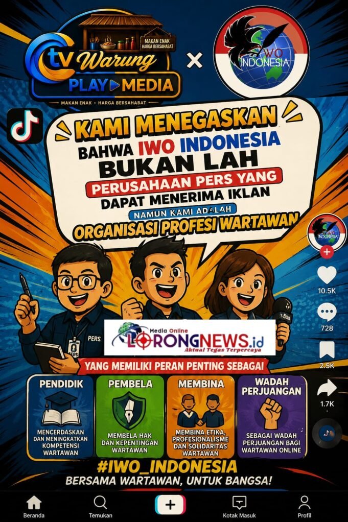 Sikapi Polemik Media Sosial, IWO Indonesia Tegaskan Posisi Sebagai Organisasi Profesi Wartawan, Bukan Perusahaan Pers Pencari ADV