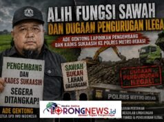 DPD IWO Indonesia Kabupaten Bekasi Resmi Adukan Alih Fungsi Lahan Pertanian di Sukatani ke Polres Metro Bekasi