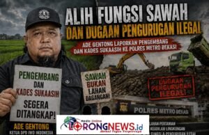 DPD IWO Indonesia Kabupaten Bekasi Resmi Adukan Alih Fungsi Lahan Pertanian di Sukatani ke Polres Metro Bekasi