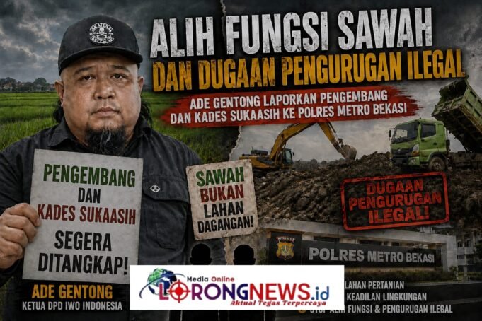 DPD IWO Indonesia Kabupaten Bekasi Resmi Adukan Alih Fungsi Lahan Pertanian di Sukatani ke Polres Metro Bekasi