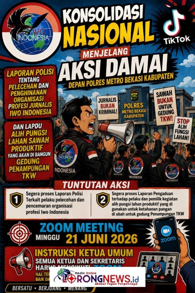 IWO Indonesia Gelar Konsolidasi Nasional dan Persiapan Aksi Damai di Polres Metro Bekasi