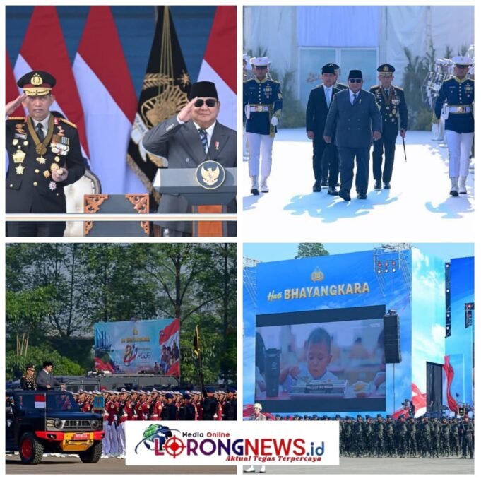 Presiden Prabowo Pimpin Upacara Peringatan ke-80 Hari Bhayangkara