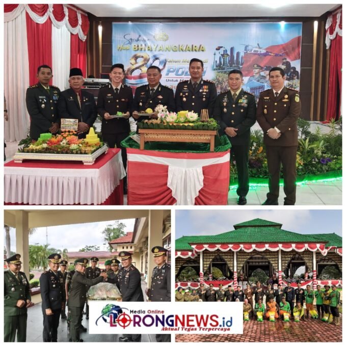 Dandim 0420/Sarko Hadiri Upacara HUT Bhayangkara ke-80, Perkuat Sinergitas TNI-Polri di Sarolangun