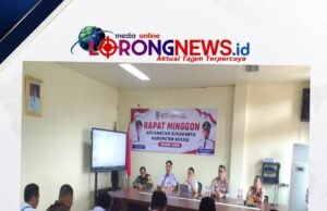 Plt Camat Sukakarya H. Bahrul Ulum Pimpin Rapat Minggon Perdana, Tekankan Netralitas Pilkades 2026