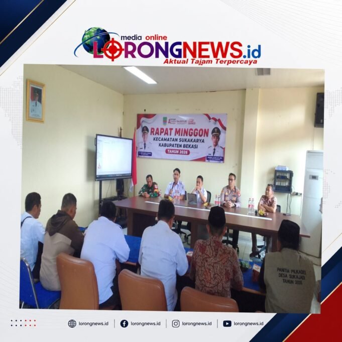 Plt Camat Sukakarya H. Bahrul Ulum Pimpin Rapat Minggon Perdana, Tekankan Netralitas Pilkades 2026