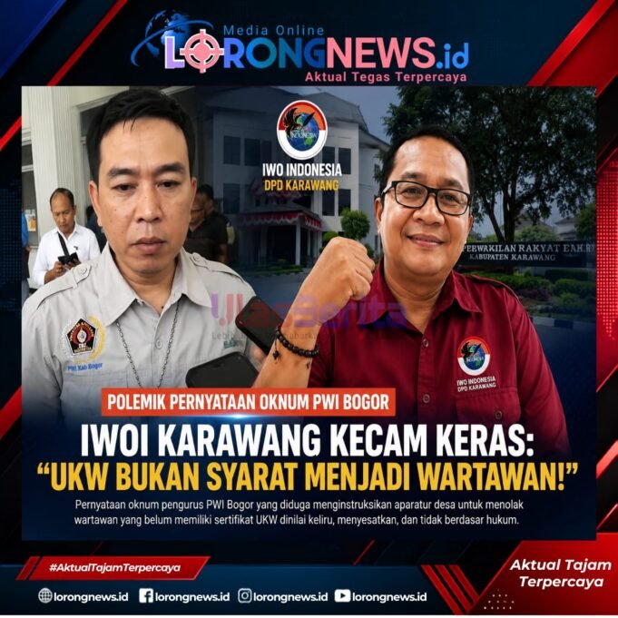 Geger..!!! Pernyataan Oknum Pengurus PWI Bogor Soal UKW Tuai Kecaman, IWOI Karawang: Jangan Arahkan Desa Menolak Wartawan