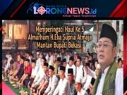 Ratusan Jamaah Memadati Halaman Rumah Almarhum H.Eka Supria Atmaja di Acara Haul Ke-5 Tahun Mantan Bupati Bekasi