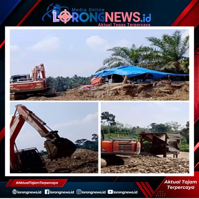 Berkedok Galian C, Dua Excavator Diduga Digunakan Untuk Aktivitas PETI di Kecamatan Tabir