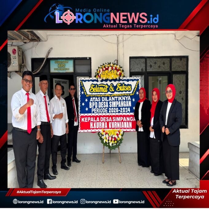 Pimred Media Lorongnews Ucapkan Selamat dan Sukses Pelantikan BPD Desa Simpangan, Kecamatan Cikarang Utara