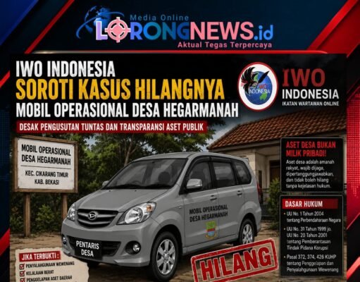 IWO Indonesia Soroti Hilangnya Mobil Operasional Desa Hegarmanah: Jangan Sampai Aset Publik Raib Tanpa Pertanggungjawaban