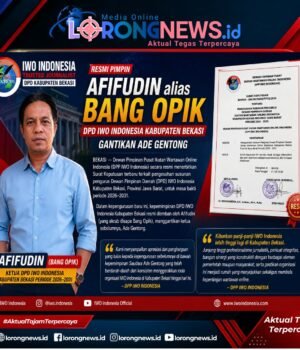 Afifudin alias Bang Opik Resmi Pimpin DPD IWO Indonesia Kabupaten Bekasi Gantikan Ade Gentong