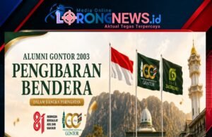 Alumni Pondok Modern Darussalam Gontor Angkatan 2003 Kibarkan Merah Putih di Puncak Gunung Karang, Wujud Cinta Tanah Air dan Semangat 100 Tahun Gontor