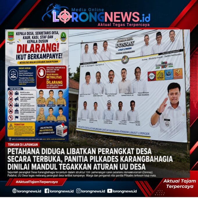 Petahana Diduga Libatkan Perangkat Desa Secara Terbuka, Panitia Pilkades Karang Bahagia Dinilai Mandul Tegakan Aturan UU Desa